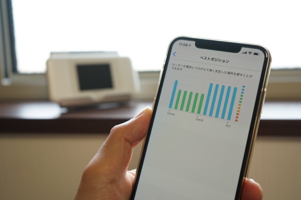 ルーター本体の置き場所を探るのに便利