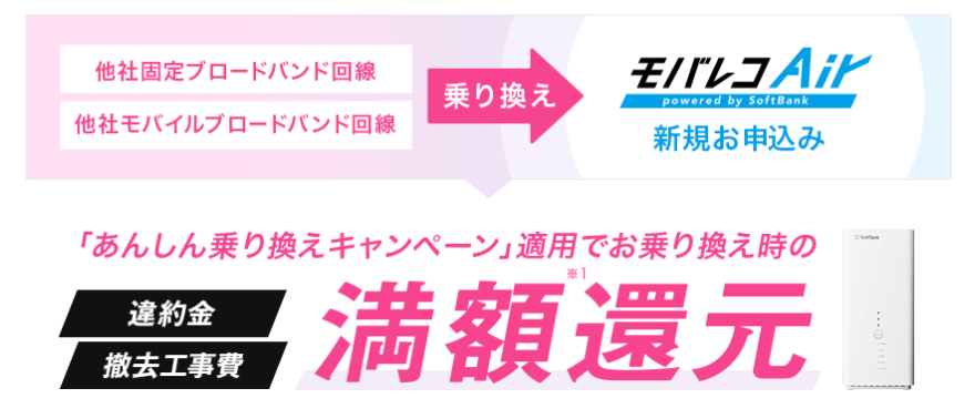 モバレコ乗り換え