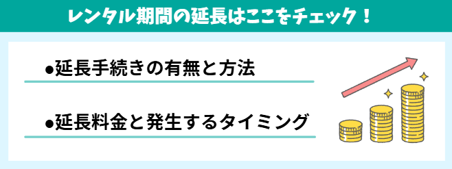 レンタル期間の延長方法