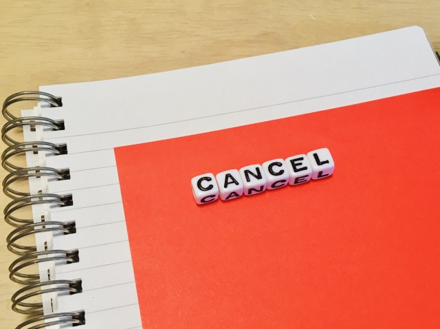キャンセル