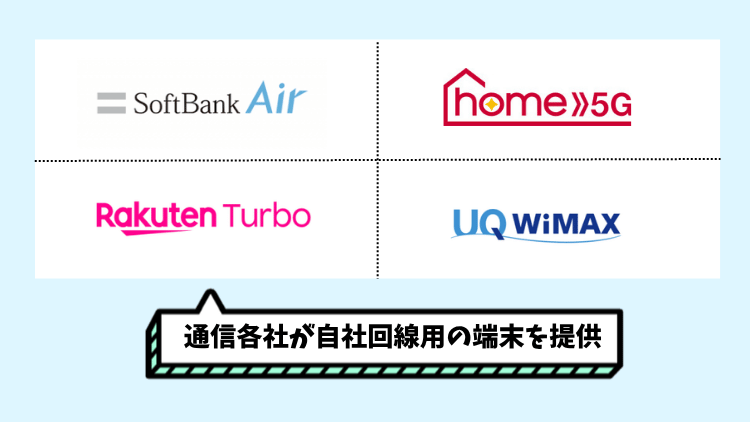 ホームルーターの種類
