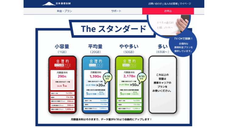 日本通信SIM_MV
