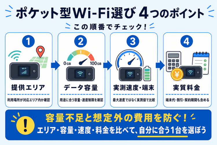 ポケット型Wi-Fiの選び方
